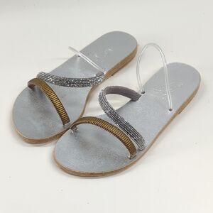 Ancient Greek Sandals Polytimi Diamante Sandal Size 37